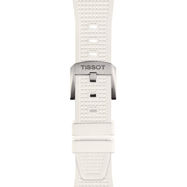 TISSOT 天梭 PRX 系列復古時尚石英腕錶白面膠帶款 40mm T1374101701100