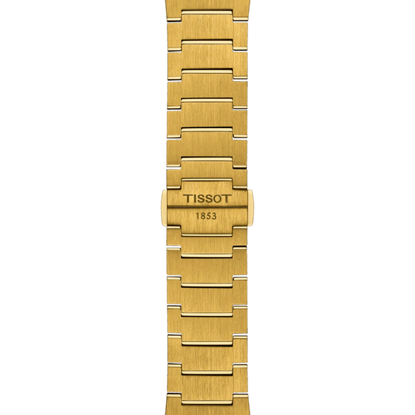 TISSOT 天梭 PRX 石英腕錶PVD金色鍊帶款 40mm T1374103302100