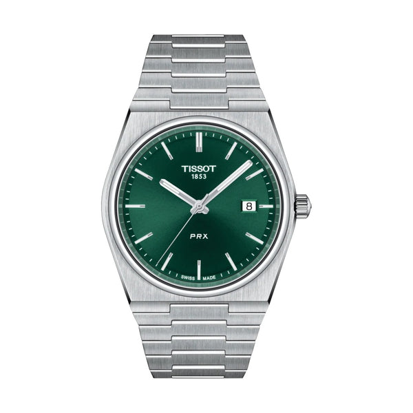 TISSOT 天梭 PRX系列石英腕錶 40mm 綠面 T1374101109100