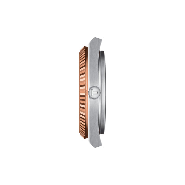 TISSOT 天梭 PRX Powermatic 80 機械腕錶 18k玫瑰金錶圈 T9314074129100