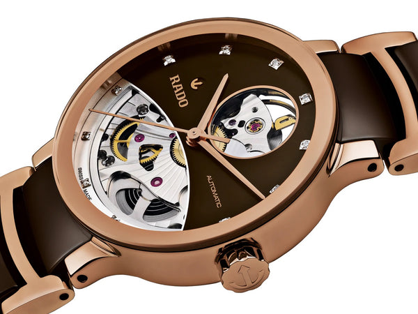 RADO 雷達錶 Centrix Automatic Open Heart 晶萃系列鏤空機械腕錶 R30248712