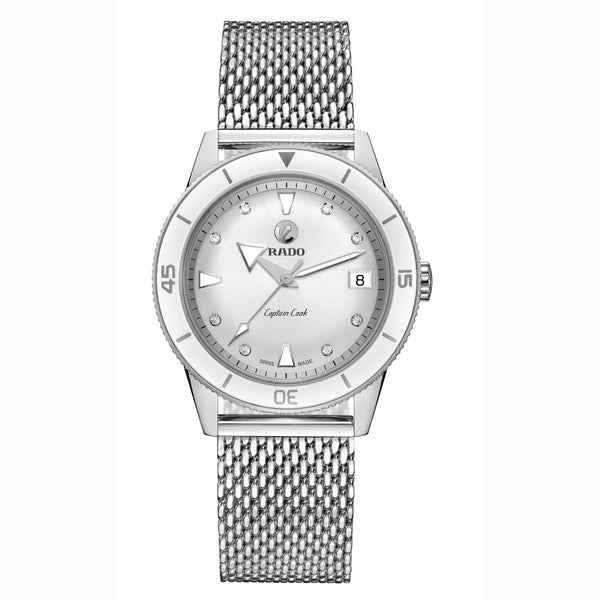 RADO 雷達錶 Captain Cook 庫克船長自動機械鑽石女士腕錶 37mm R32500703