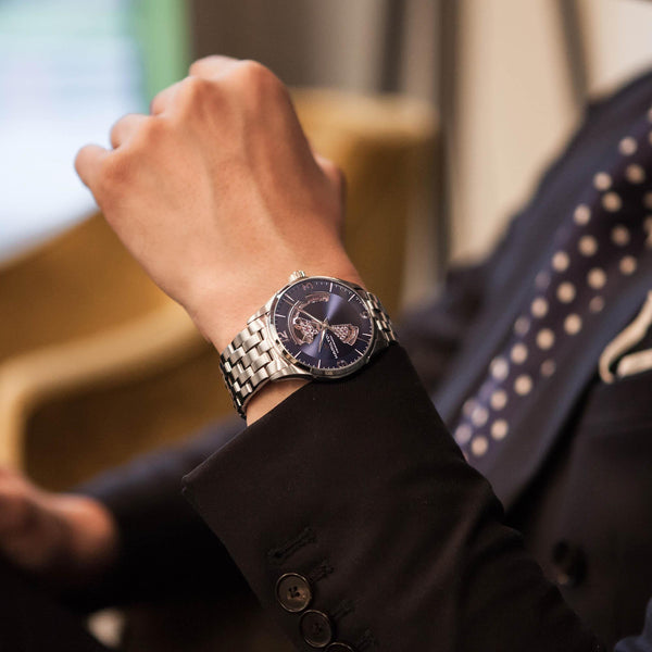 HAMILTON漢米爾頓 JAZZMASTER爵士系列OPEN HEART 80小時自動腕錶 H32705141 42mm