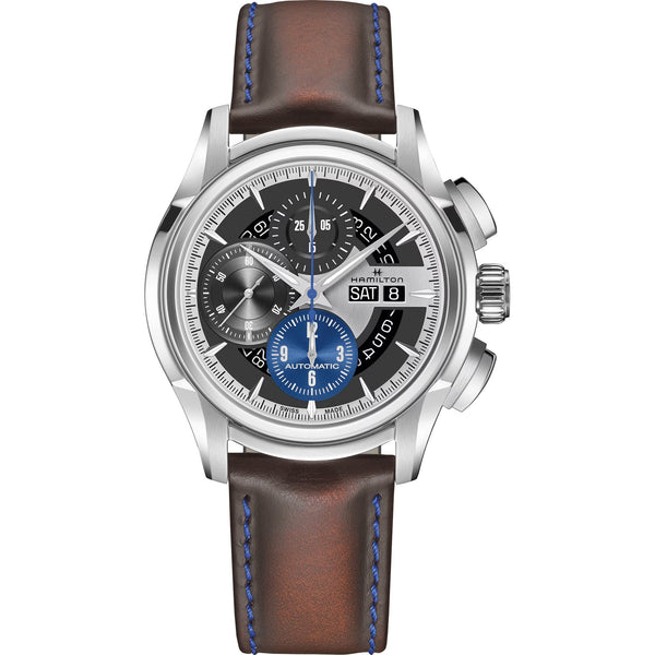 Hamilton 漢米爾頓 Jazzmaster 爵士系列翻轉雙面計時機械腕錶 44mm H32876550