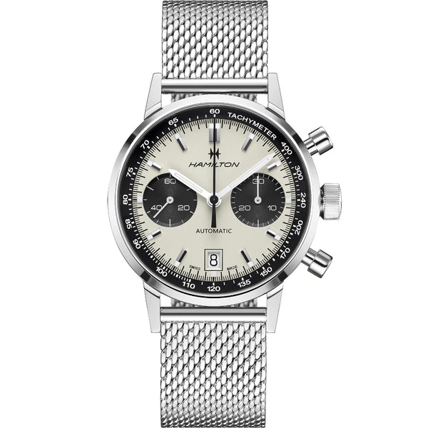 Hamilton 漢米爾頓美國經典熊貓自動計時碼錶腕錶 Intra-Matic 40mm H38416111