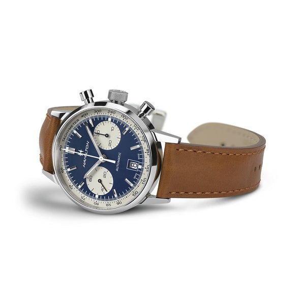 Hamilton 漢米爾頓美國經典熊貓自動計時碼錶腕錶 Intra-Matic 40mm H38416541 - 新萬國鐘錶