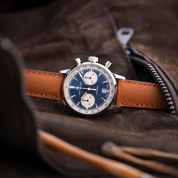 Hamilton 漢米爾頓美國經典熊貓自動計時碼錶腕錶 Intra-Matic 40mm H38416541 - 新萬國鐘錶