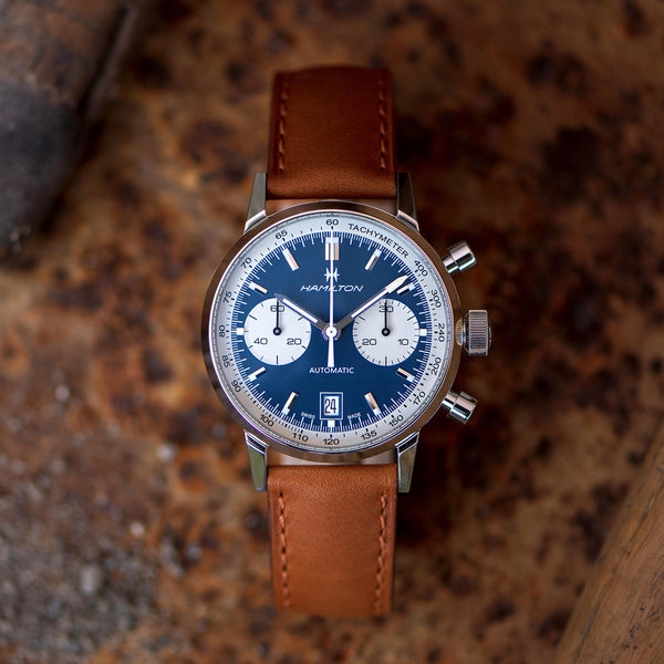 Hamilton 漢米爾頓美國經典熊貓自動計時碼錶腕錶 Intra-Matic 40mm H38416541 - 新萬國鐘錶