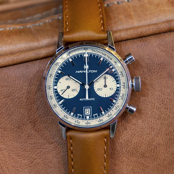 Hamilton 漢米爾頓美國經典熊貓自動計時碼錶腕錶 Intra-Matic 40mm H38416541 - 新萬國鐘錶
