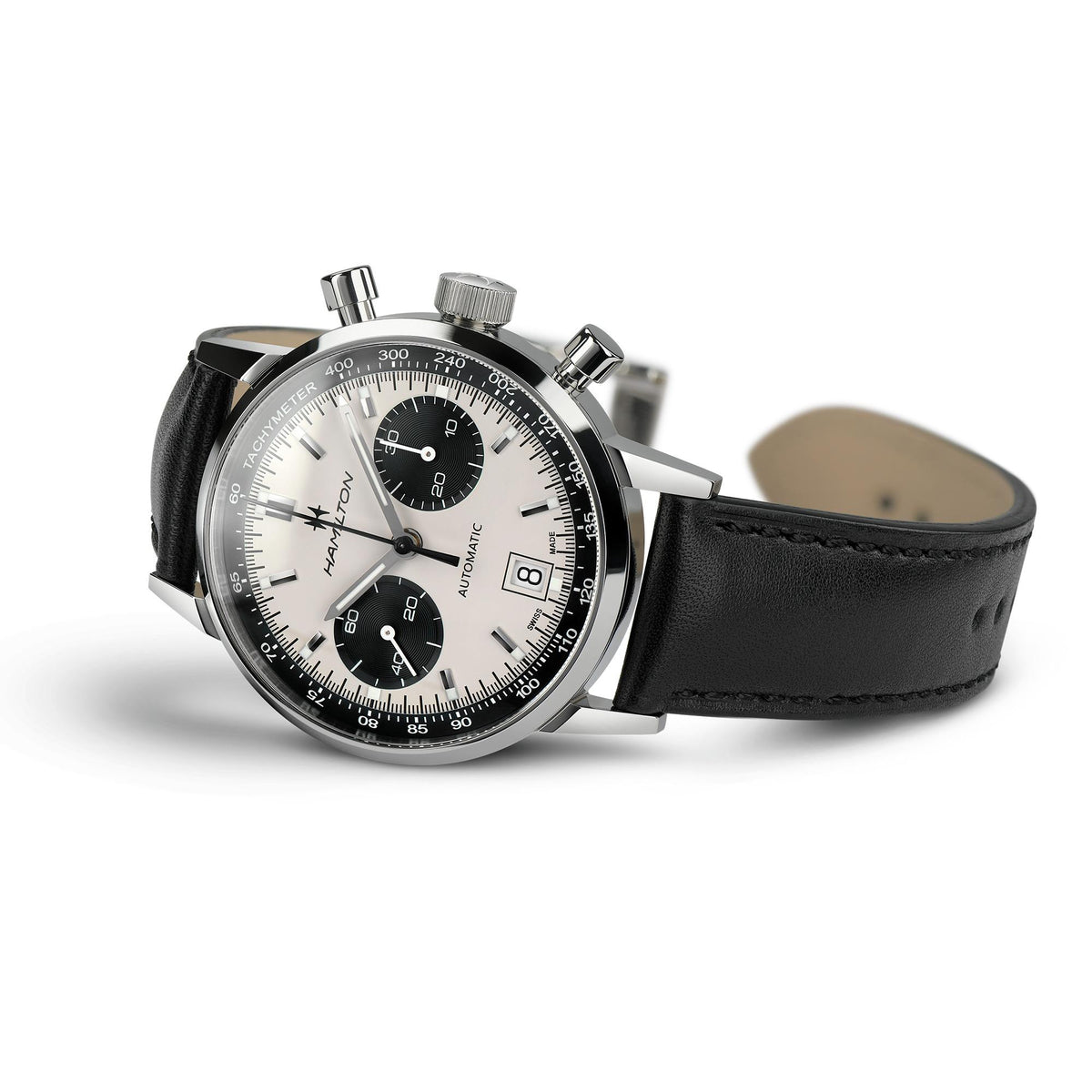 Hamilton 漢米爾頓美國經典熊貓腕錶Intra-Matic Chrono H38416711