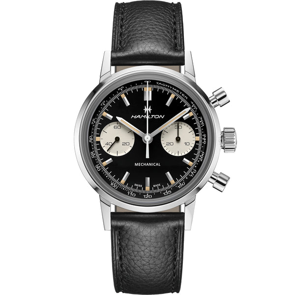 Hamilton 漢米爾頓美國經典熊貓自動計時碼錶 Intra-Matic 手上鍊計時機械錶 40mm H38429730