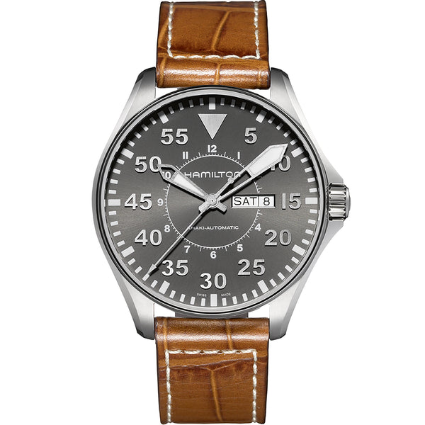 Hamilton 漢米爾頓 Khaki Aviation 卡其航空系列星期日期機械飛行錶 46mm H64715885