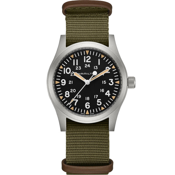 Hamilton 漢米爾頓 Khaki Field 卡其野戰手上鏈機械錶 42mm H69529933