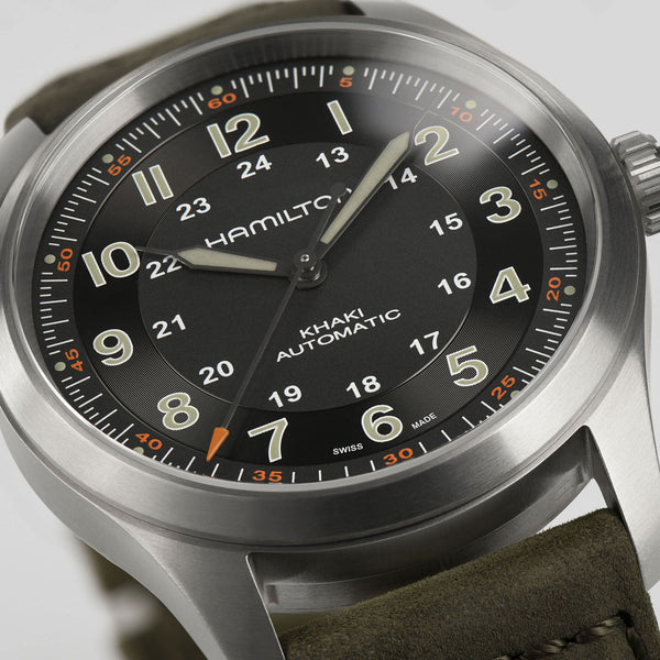 Hamilton 漢米爾頓 Khaki Field 卡其野戰鈦金屬機械錶 38mm H70205830