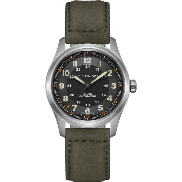 Hamilton 漢米爾頓 Khaki Field 卡其野戰鈦金屬機械錶 38mm H70205830