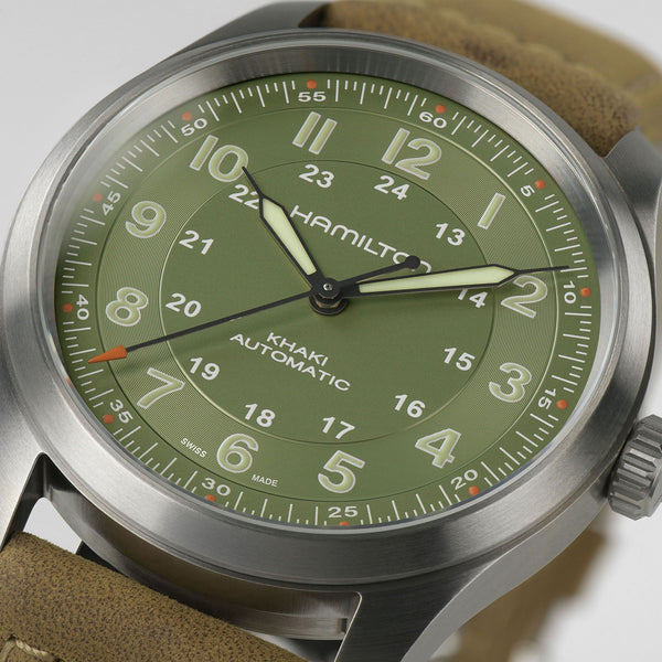 Hamilton 漢米爾頓 Khaki Field 卡其野戰鈦金屬自動機械腕錶 38mm H70205860