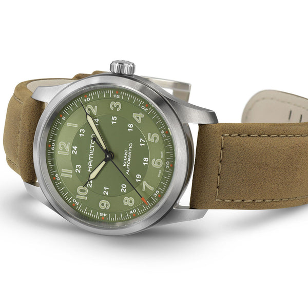 Hamilton 漢米爾頓 Khaki Field 卡其野戰鈦金屬自動機械腕錶 38mm H70205860