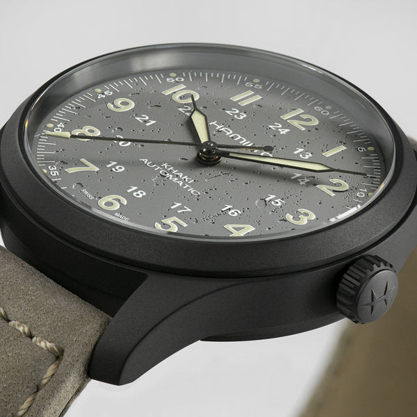 Hamilton 漢米爾頓 Khaki Field 卡其野戰鈦金屬機械腕錶 38mm H70215880