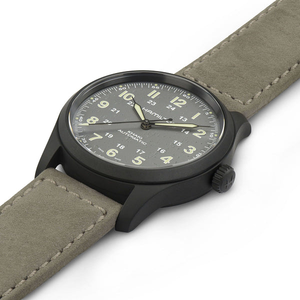 Hamilton 漢米爾頓 Khaki Field 卡其野戰鈦金屬機械腕錶 38mm H70215880