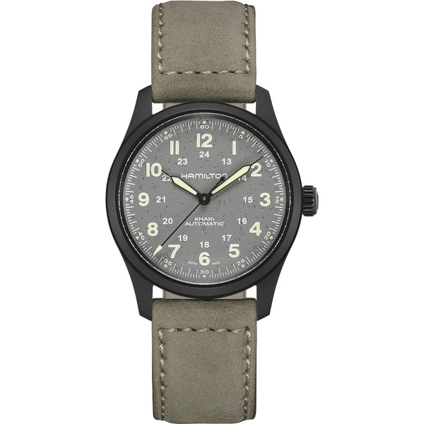 Hamilton 漢米爾頓 Khaki Field 卡其野戰鈦金屬機械腕錶 38mm H70215880