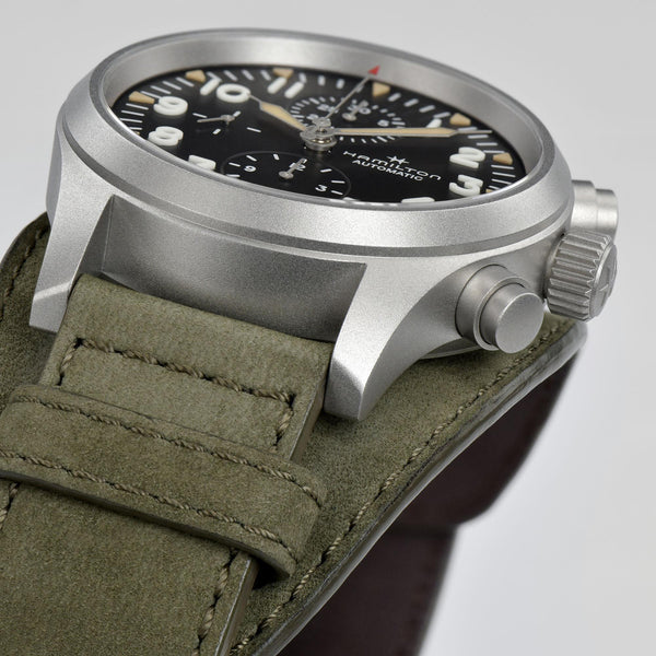 Hamilton 漢米爾頓 Khaki Field 卡其野戰自動機械計時碼錶 44mm H71706830