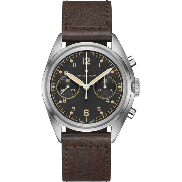 Hamilton 漢米爾頓 Pilot Pioneer 卡其航空系列計時碼錶 手上鏈 40mm H76409530