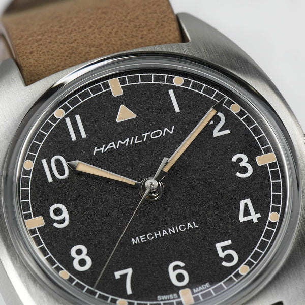 Hamilton 漢米爾頓 Pilot Pioneer 卡其航空系列手上鏈機械腕錶 36mm H76419531