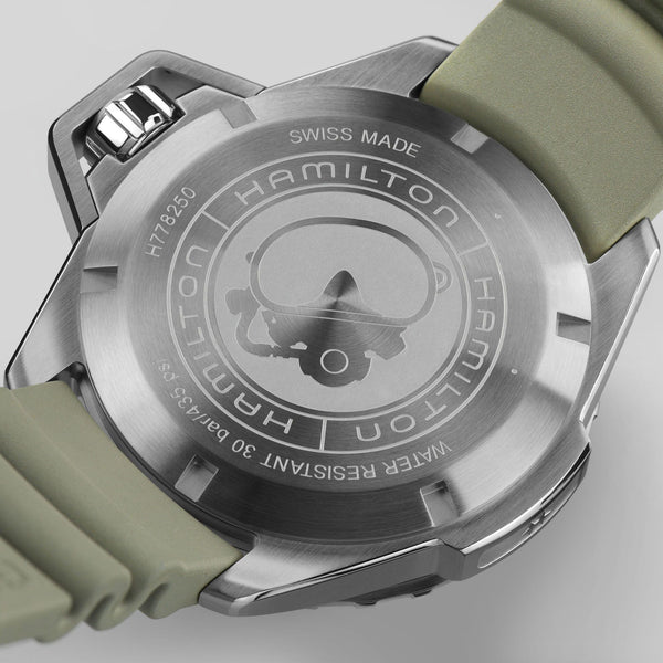 Hamilton 漢米爾頓卡其海軍Frogman蛙人潛水錶 46mm H77825331