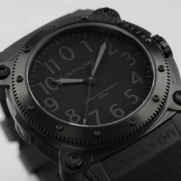 Hamilton 漢米爾頓卡其海軍鈦金屬1000米 BELOWZERO 46mm H78505330