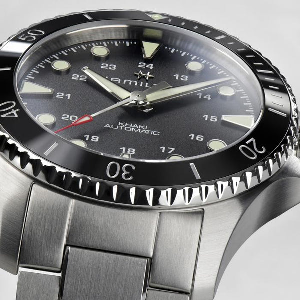 Hamilton 漢米爾頓 Khaki Navy Scuba 黑色陶瓷圈潛水錶 43mm H82515130