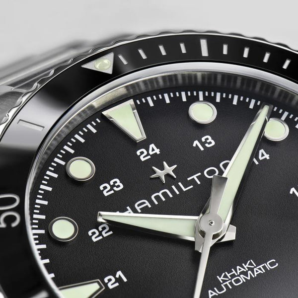 Hamilton 漢米爾頓 Khaki Navy Scuba 黑色陶瓷圈潛水錶 43mm H82515130