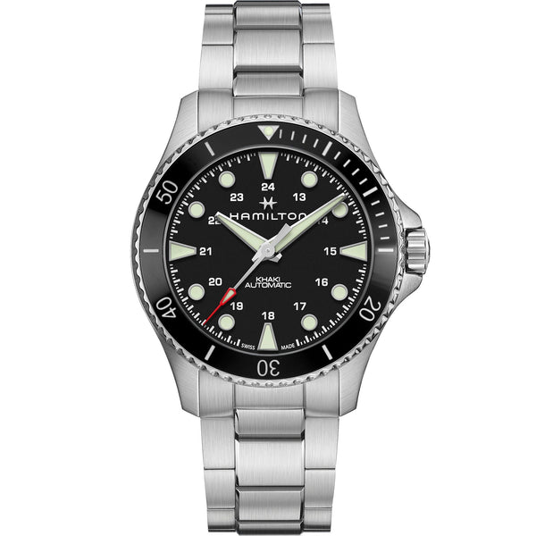 Hamilton 漢米爾頓 Khaki Navy Scuba 黑色陶瓷圈潛水錶 43mm H82515130