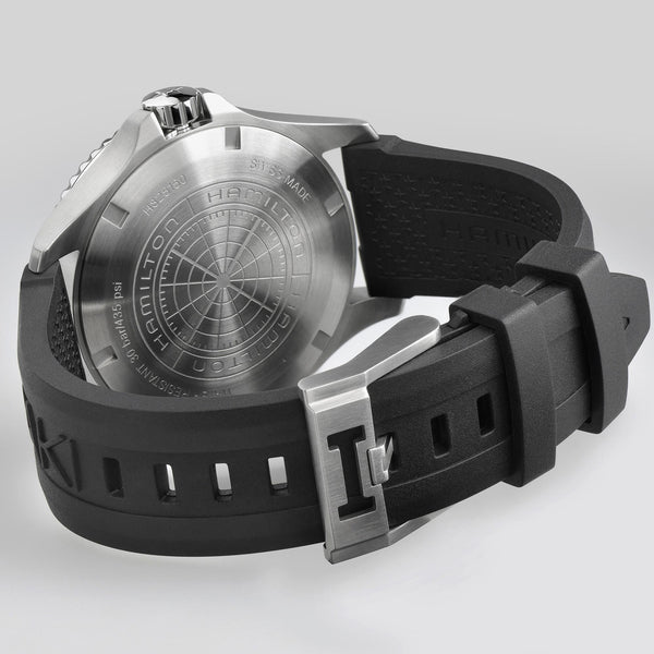 Hamilton 漢米爾頓 Khaki Navy Scuba 黑色陶瓷圈潛水錶 43mm H82515330