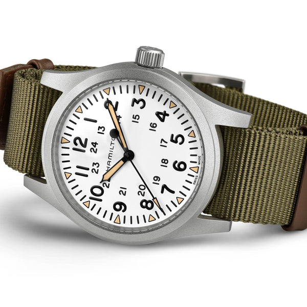 Hamilton 漢米爾頓 Khaki Field 卡其野戰手上鏈機械錶 42mm H69529913