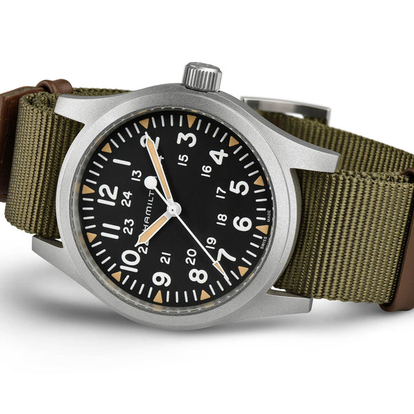 Hamilton 漢米爾頓 Khaki Field 卡其野戰手上鏈機械錶 42mm H69529933