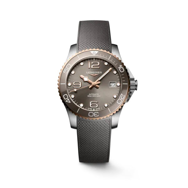 LONGINES 浪琴深海征服者系列浪鬼陶瓷潛水機械錶灰金PVD 39mm L37803789