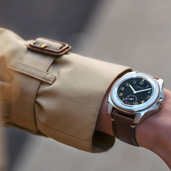 LONGINES 浪琴錶 PILOT MAJETEK 經典復刻飛行腕錶套裝版 43mm L28384539