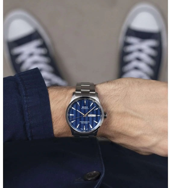 MIDO MULTIFORT CHRONOMETER 美度先鋒系列 M0384311104100 藍面
