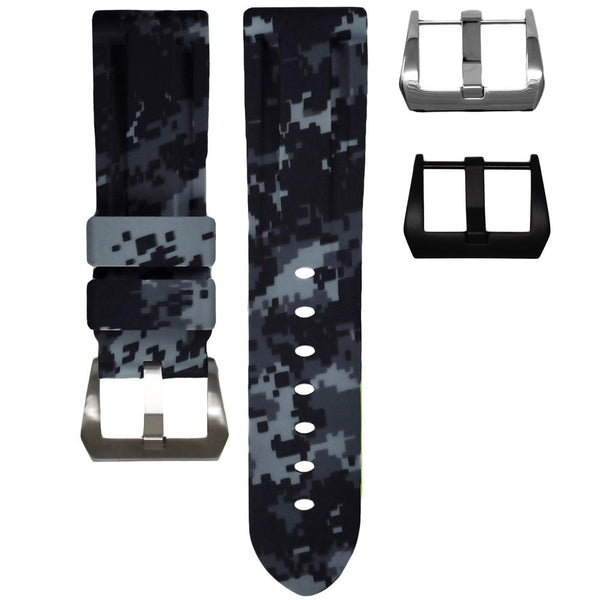 Horus Straps Panerai沛納海 - Luminor 錶徑 42/44/47mm適用 迷彩橡膠錶帶 - 新萬國鐘錶