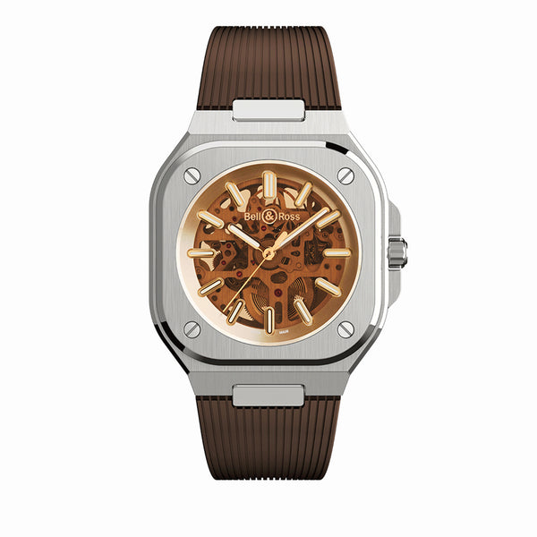 Bell & Ross 柏萊士 BR 05 SKELETON GOLDEN 鏤空金色透明錶盤 限量500