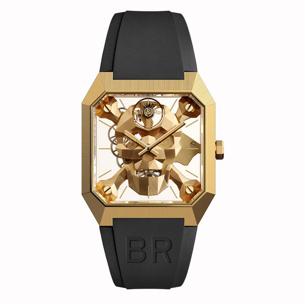 Bell & Ross 柏萊士 BR 01 微笑骷顱青銅錶 CYBER SKULL Bronze