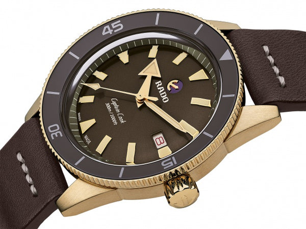 RADO 雷達錶 CAPTAIN COOK BRONZE 庫克船長青銅腕錶 棕面 42mm R32504306 - 新萬國鐘錶