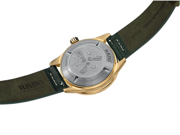 RADO 雷達錶 CAPTAIN COOK BRONZE 庫克船長青銅腕錶 綠面 42mm R32504315 - 新萬國鐘錶