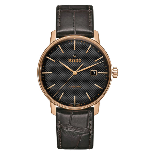RADO 雷達錶 COUPOLE 晶燦系列PVD玫瑰金男士機械錶 41mm R22877165