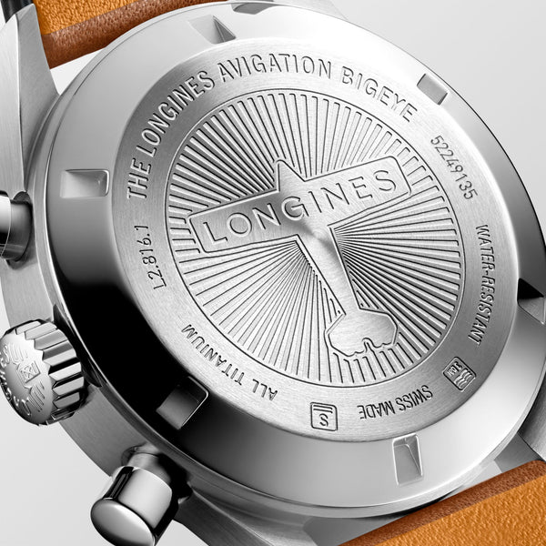 LONGINES Avigation BigEye 復刻大眼鈦金屬計時碼錶 L28161932