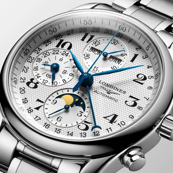 LONGINES Master 浪琴巨擘系列全日曆月相計時碼錶 40mm L26734786 - 新萬國鐘錶