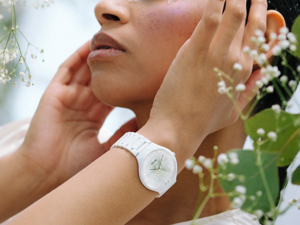 RADO True Thinline 雷達真薄系列世界花園特別版白陶瓷石英錶 39mm R27007032