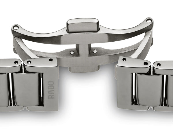 RADO 雷達錶 TRUE Squre 真我系列方形高科技陶瓷石英鑽面腕錶 29mm R27079702