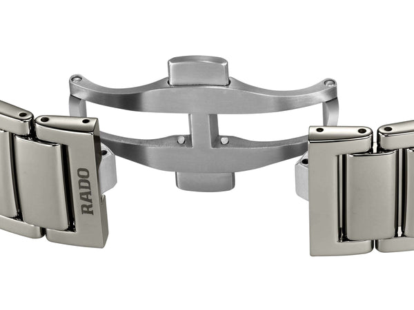 RADO TRUE SQUARE 雷達錶真我方形系列鏤空等離子色高科技陶瓷自動機械腕錶 38mm R27125152