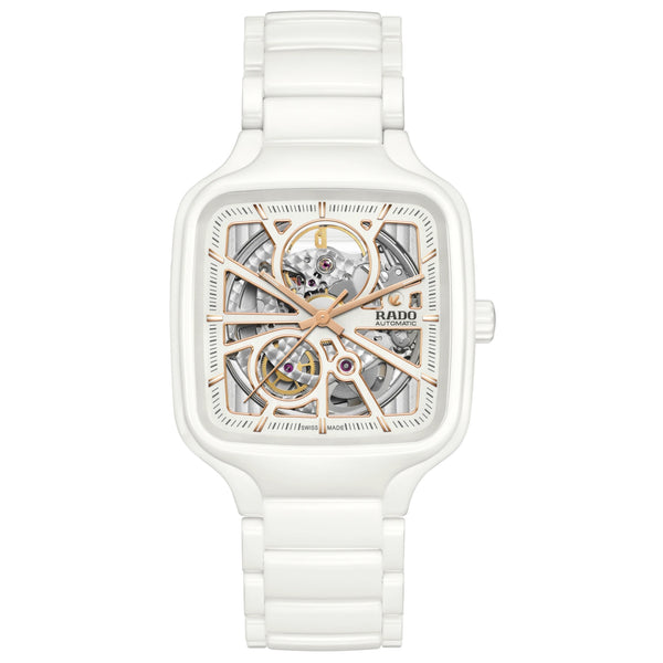 RADO TRUE SQUARE OPEN HEART 雷達錶真系列方形開芯自動機械腕錶 R27073012